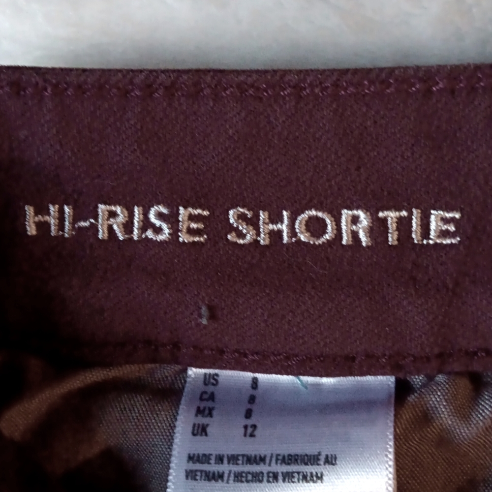 American Eagle Outfitters Women’s Maroon Denim Jean Shorts - Picture 7 of 7